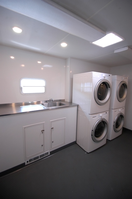 Laundry trailers interior