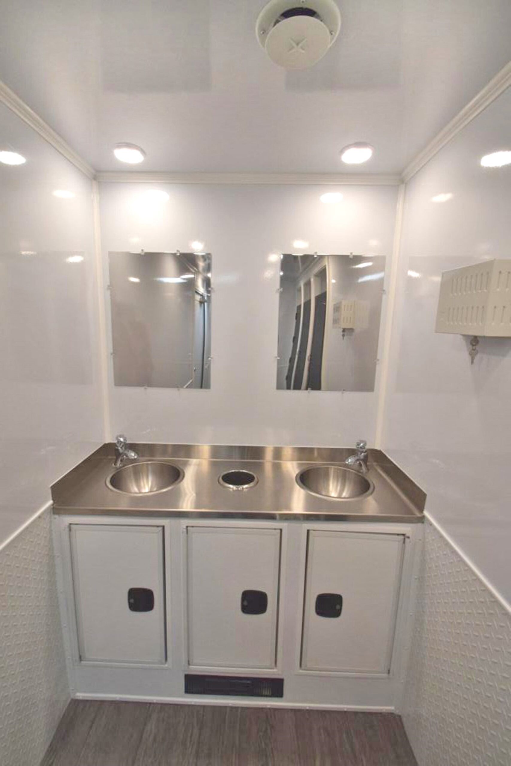 construction site restroom trailers