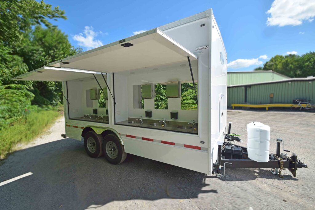 12 STATION HANDWASHING TRAILER