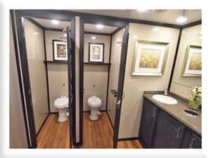 STAR TECH PORTABLE RESTROOM TRAILERS INTERIOR